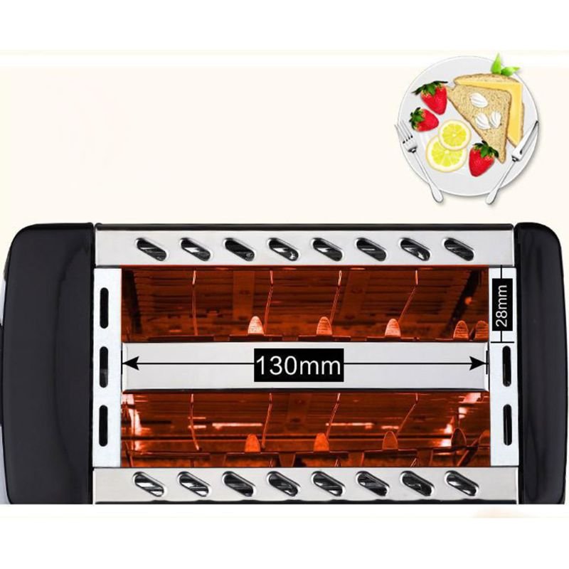 2023 New Electric Toaster for Bread Breakfast Machine Mini Toaster Bread Machine 4 Silces Toaster Oven Sandwich Maker - Jaazi Intl