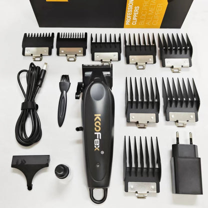 2023 Professional Hair Clippers for Men Barber Full Metal Brushless Motor Electric Hair Trimmer Oil Head Gradient Haircut Tools - Jaazi Intl