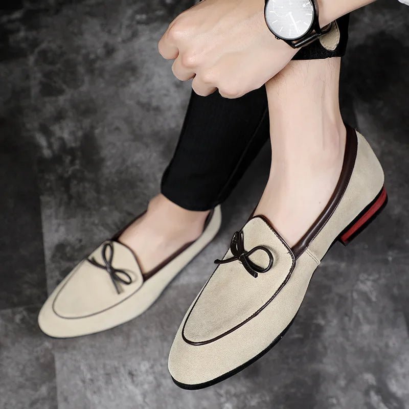 2023 Suede Leather Men Loafer Shoes Male Dress Business Casual Shoes Man Party Wedding Footwear Men Big sizeb 38-47 - Jaazi Intl