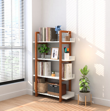 Solid wood bookshelf,The four layer multifunctional open shelf can also be used as a bookshelf or plant rackbookshelf or plant rack