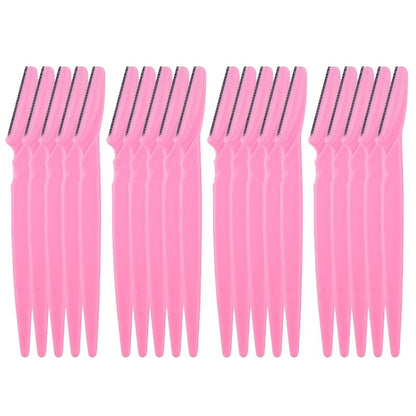 20Pcs/set Eyebrow Trimmer Face Razor Knife Eye Brow Blades Shaping Makeup Tools Facial Body Hair Removal Scraper Shaver - Jaazi Intl