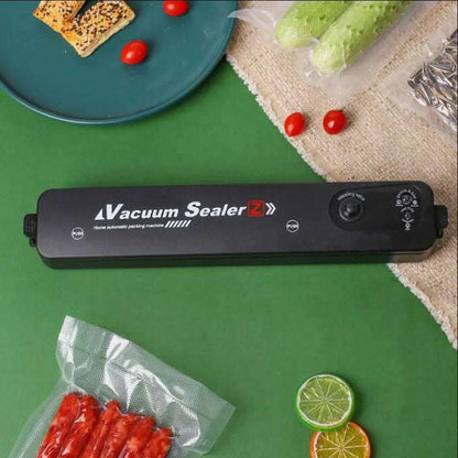 220V/110V Vacuum Sealer Packaging Machine with Free 10pcs Vacuum bags Household Black Food Vacuum Sealer - Jaazi Intl