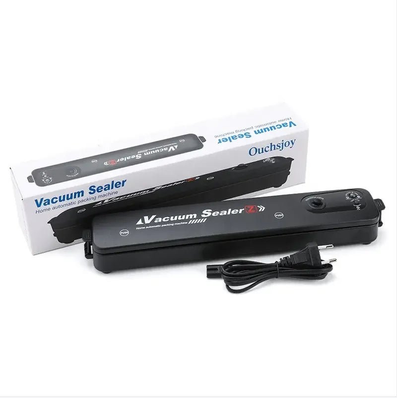 220V/110V Vacuum Sealer Packaging Machine with Free 10pcs Vacuum bags Household Black Food Vacuum Sealer - Jaazi Intl