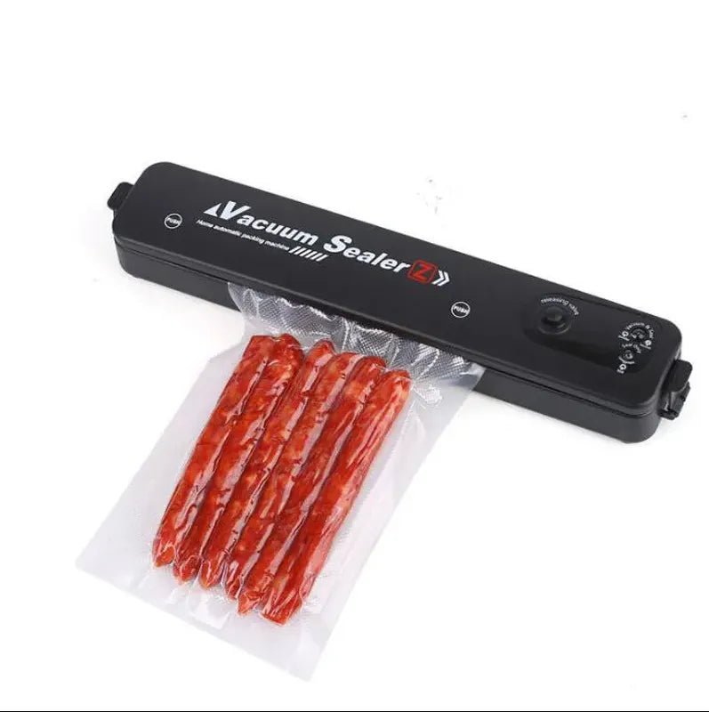 220V/110V Vacuum Sealer Packaging Machine with Free 10pcs Vacuum bags Household Black Food Vacuum Sealer - Jaazi Intl