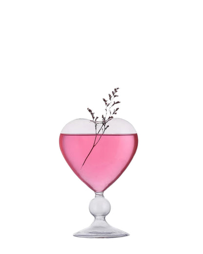 Verre à cocktail coeur