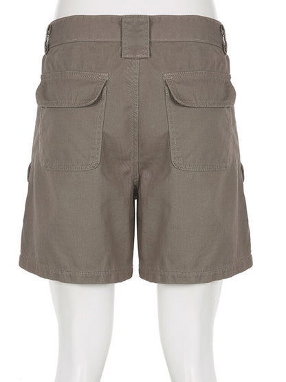 Taschennaht-Shorts mit geradem Bein