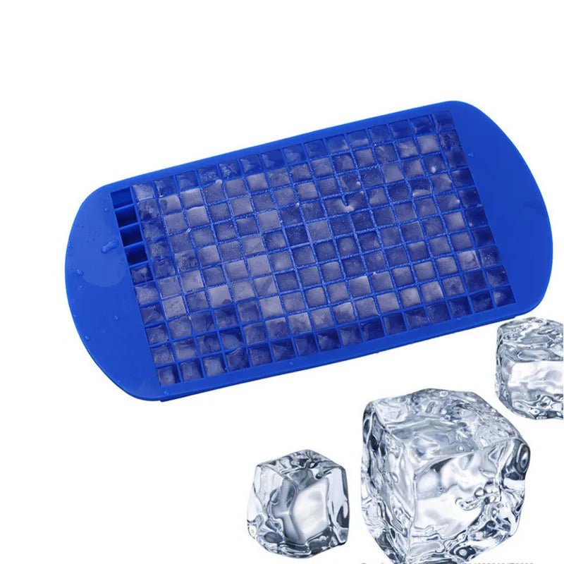 23x12x1.3cm 160 Grids Silicone Ice Cubes Frozen Mini Food Grade Ice Tray Fruit Maker Bar Party Pudding Tool Kitchen Accessories - Jaazi Intl