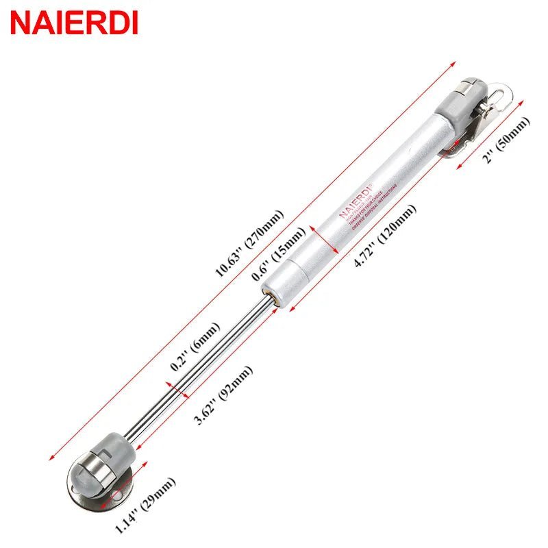 2/4/6/8PCS NAIERDI 6-15KG Furniture Gas Spring Hinges Kitchen Cupboard Cabinet Hydraulic Hinge Door Strut Lid Support Box - Jaazi Intl