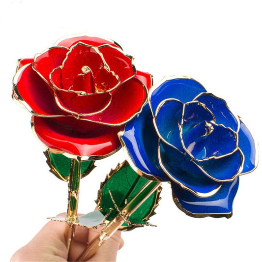 24K Gold-plated Rose Flower With A Gift Box Valentine's Day Gift - Jaazi Intl