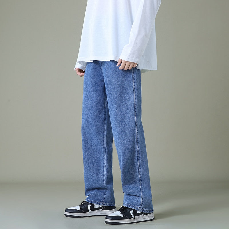 Pantalons larges en denim pour hommes