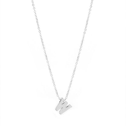 26 letter pendant necklace collarbone chain - Jaazi Intl