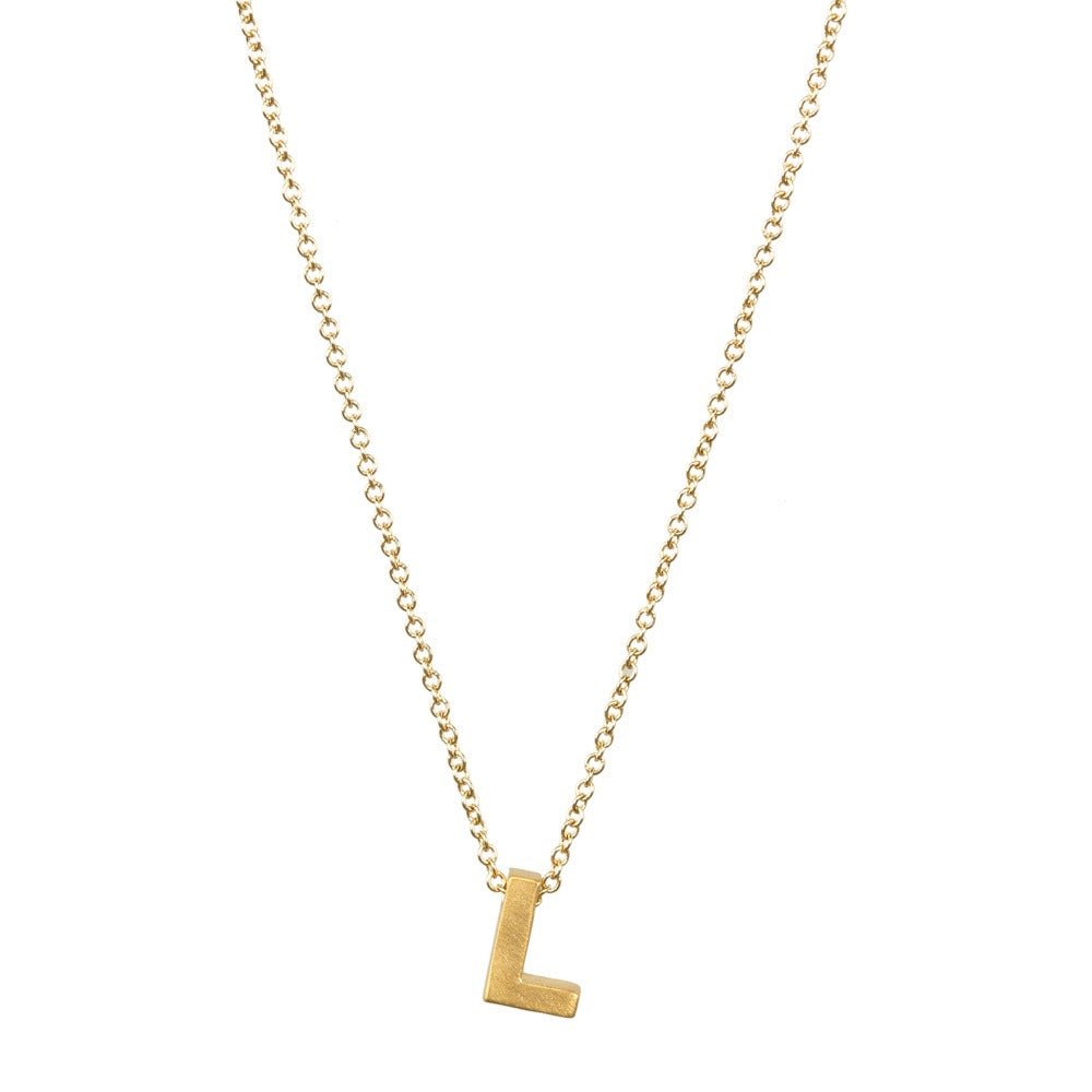 26 letter pendant necklace collarbone chain - Jaazi Intl