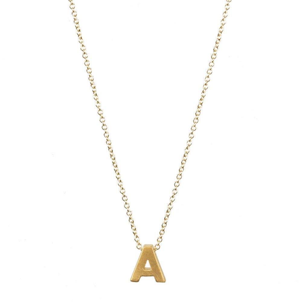 26 letter pendant necklace collarbone chain - Jaazi Intl