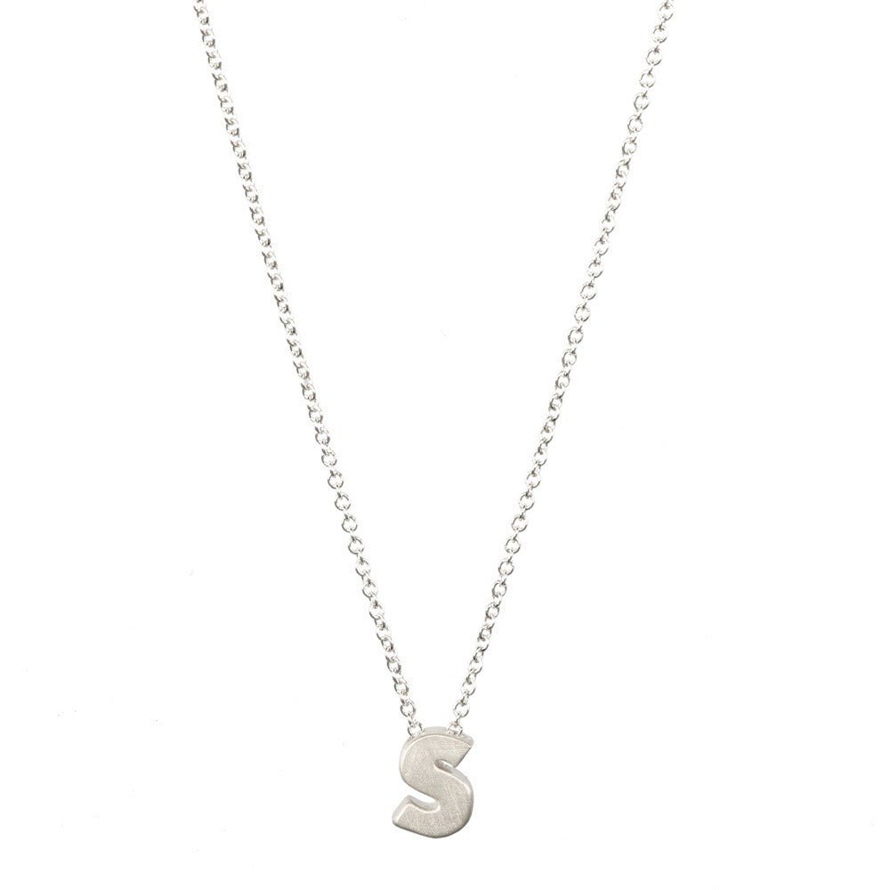 26 letter pendant necklace collarbone chain - Jaazi Intl