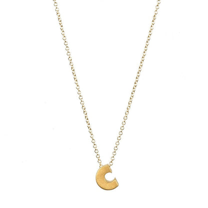 26 letter pendant necklace collarbone chain - Jaazi Intl