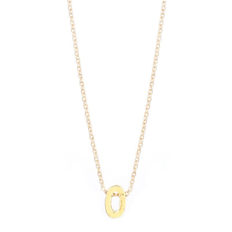 26 letter pendant necklace collarbone chain - Jaazi Intl