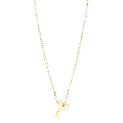 26 letter pendant necklace collarbone chain - Jaazi Intl