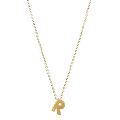 26 letter pendant necklace collarbone chain - Jaazi Intl