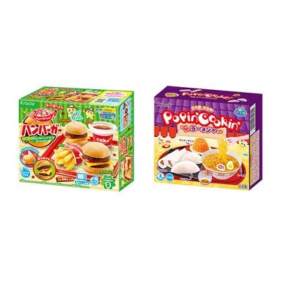 2pcs DIY Kracie Popin Cook candy dough Toys Hamburger happy kitchen Japanese food candy snacks making kit ramen d11 - Jaazi Intl