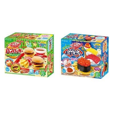 2pcs DIY Kracie Popin Cook candy dough Toys Hamburger happy kitchen Japanese food candy snacks making kit ramen d11 - Jaazi Intl