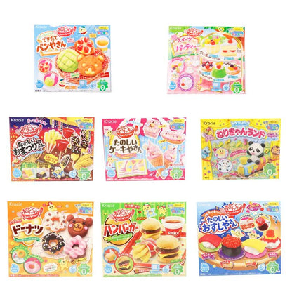 2pcs DIY Kracie Popin Cook candy dough Toys Hamburger happy kitchen Japanese food candy snacks making kit ramen d11 - Jaazi Intl