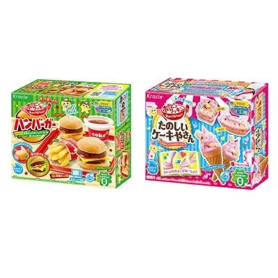 2pcs DIY Kracie Popin Cook candy dough Toys Hamburger happy kitchen Japanese food candy snacks making kit ramen d11 - Jaazi Intl