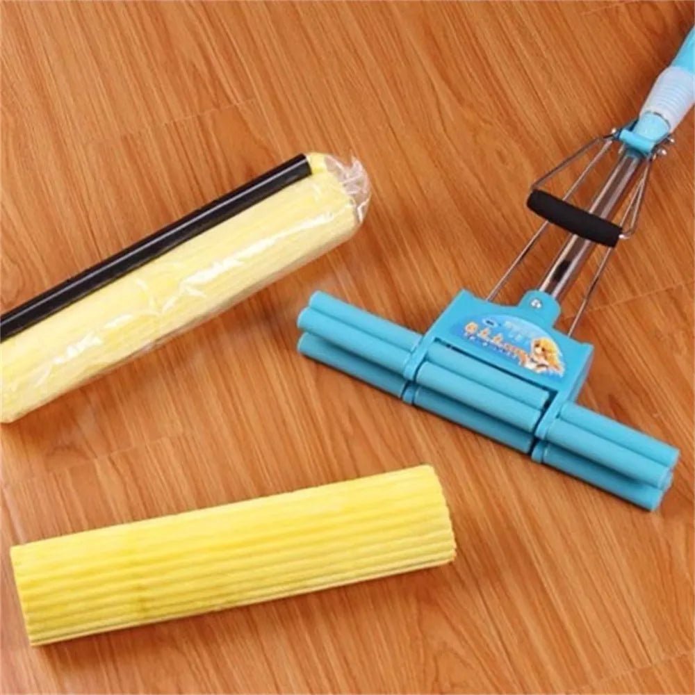 2pcs PVA Super Absorbent Household Sponge Mop Head Refill Replacement Useful Home Floor Kitchen Easy Cleaning Tool - Jaazi Intl