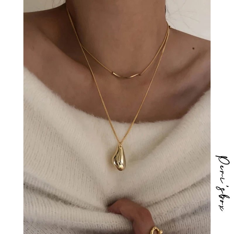 2Pcs Set Waterdrop Irregular Necklaces - Jaazi Intl