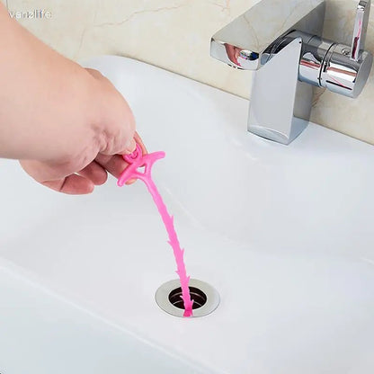 2pcs/vanzlife kitchen drain sewer cleaning hook for household sink drain toilet clear blockades cleaning hooks - Jaazi Intl