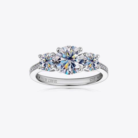 3 Carat Moissanite 925 Sterling Silver Ring - Jaazi Intl