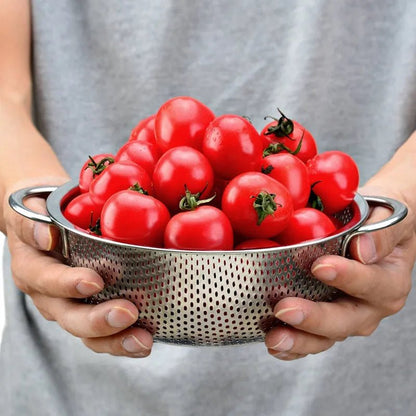 3 Pieces Stainless Steel Colander Kitchen Strainer Set - Jaazi Intl