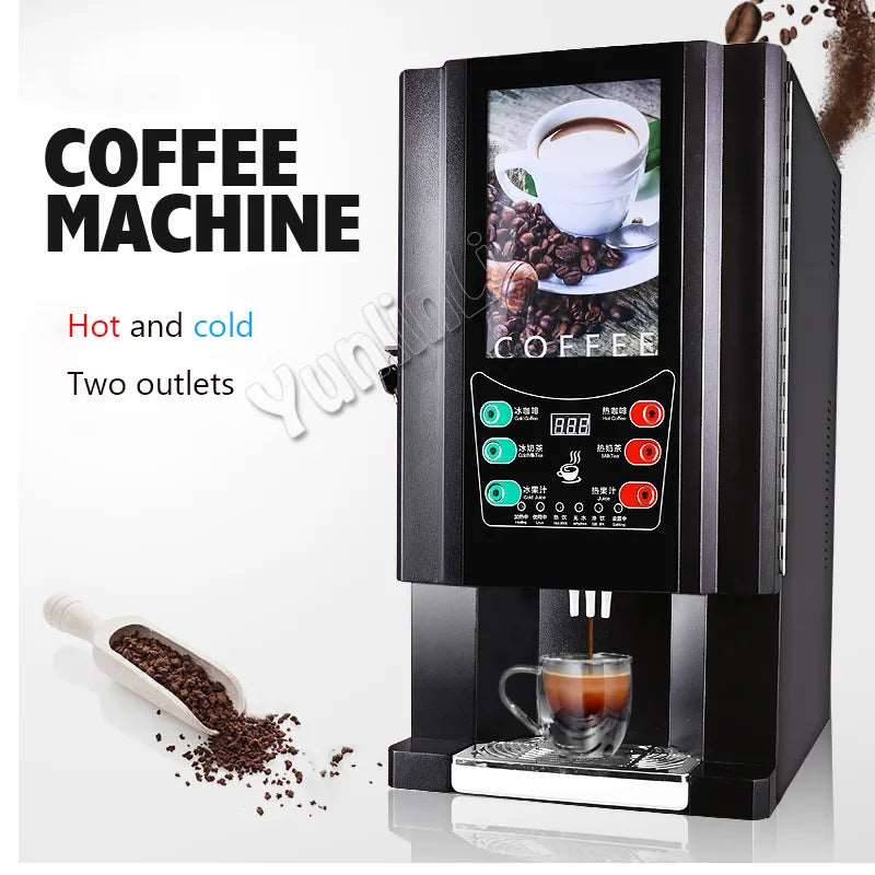 33-SC Instant Coffee Maker Commercial Automatic Coffee Maker Juice/ Milk Tea Maker In One Machine (Hot And Cold Drinks) - Jaazi Intl