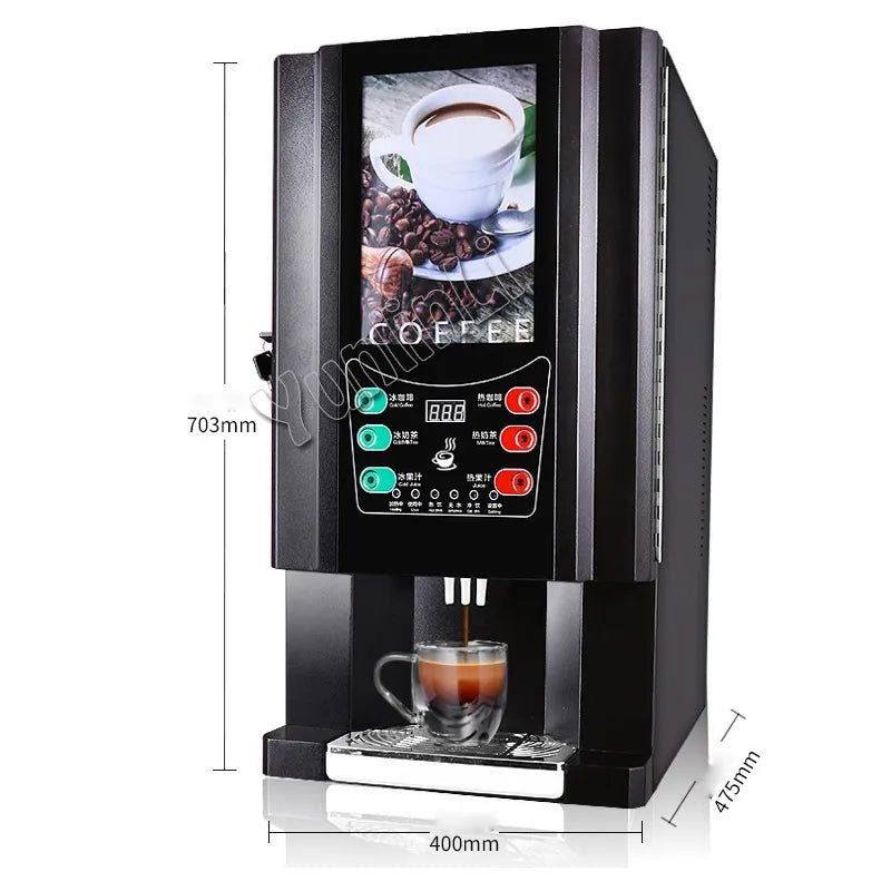 33-SC Instant Coffee Maker Commercial Automatic Coffee Maker Juice/ Milk Tea Maker In One Machine (Hot And Cold Drinks) - Jaazi Intl