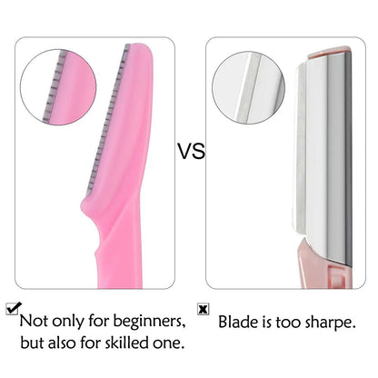 3/4/10Pcs Eyebrow Trimmer Face Blade Shaver Portable Eye Brow Epilation Hair Removal Safety Eyebrow Cutting Woman Makeup Tools - Jaazi Intl