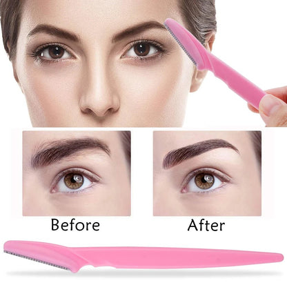 3/4/10Pcs Eyebrow Trimmer Face Blade Shaver Portable Eye Brow Epilation Hair Removal Safety Eyebrow Cutting Woman Makeup Tools - Jaazi Intl