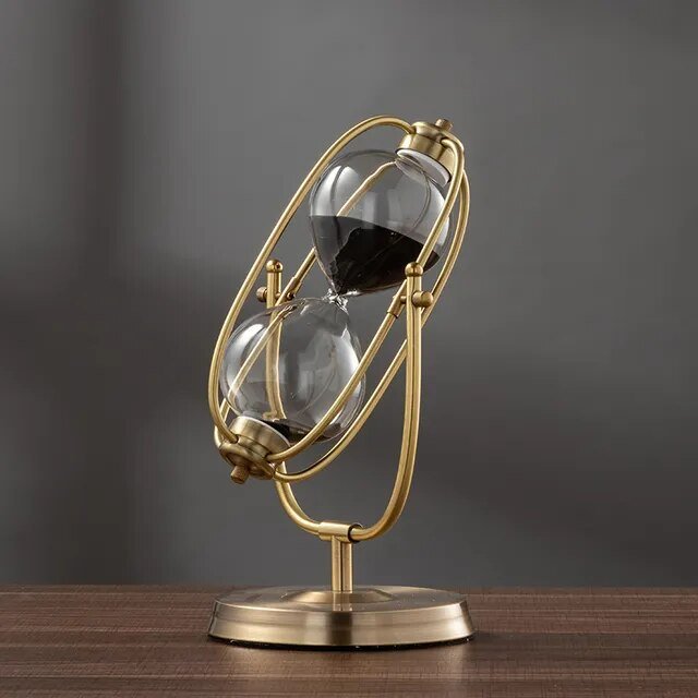 360° Rotating Metal Sand Hourglass - Jaazi Intl