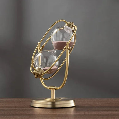 360° Rotating Metal Sand Hourglass - Jaazi Intl