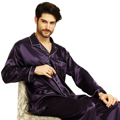 Herren-Nachtwäsche-Pyjama-Set