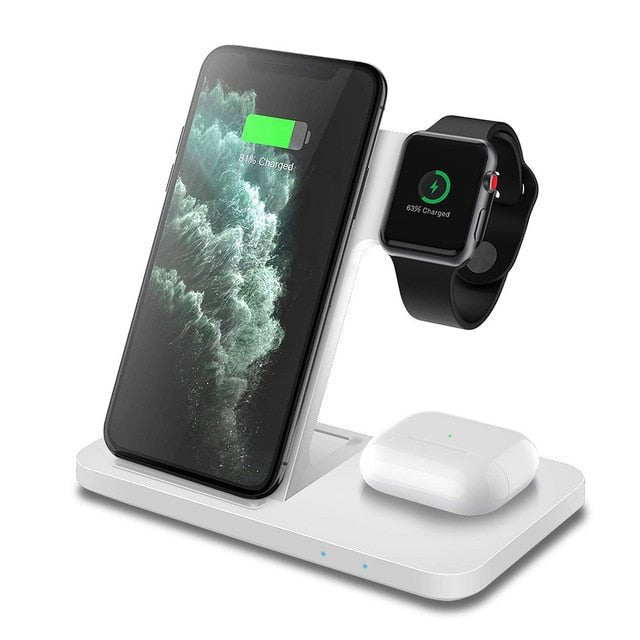 3in1 Wireless Fast Charger Dock Station - Jaazi Intl