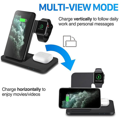 3in1 Wireless Fast Charger Dock Station - Jaazi Intl