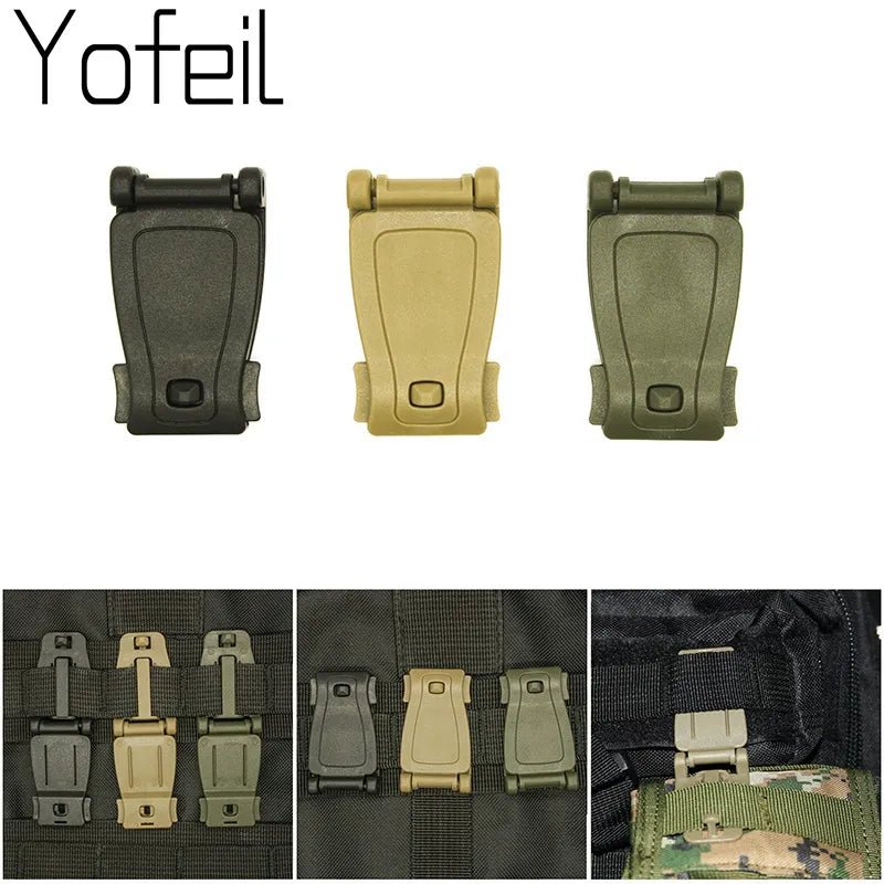 3Pcs/lot Camping Hiking Bag Buckle Backpack Webbing Clip Outdoor Tactical SWAT Carabiner Camping Equipment EDC Tools Accessories - Jaazi Intl