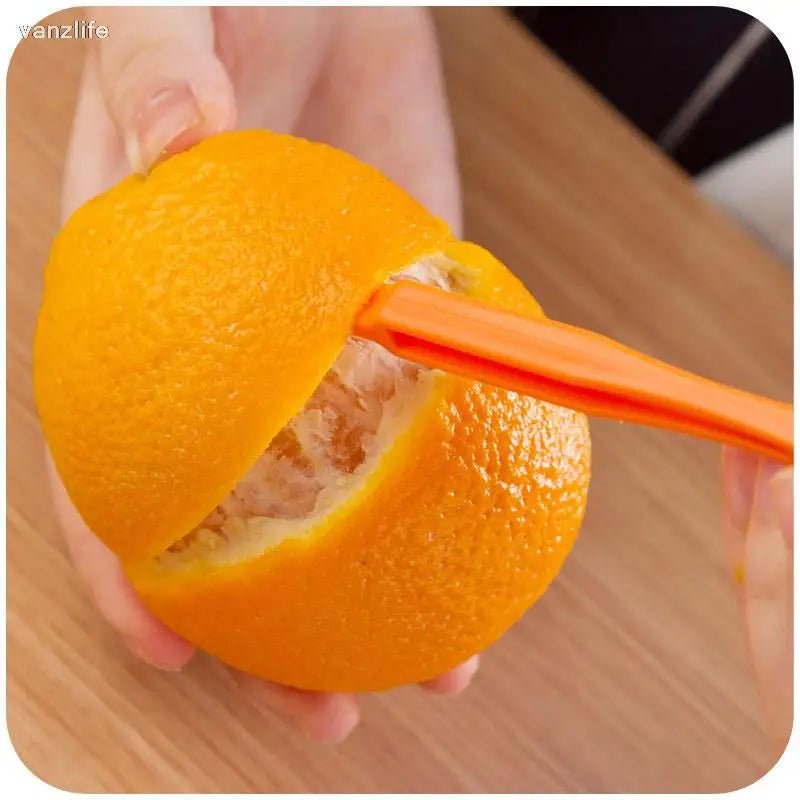 3pcs/vanzlife Kitchen gadgets creative long section Manual orange peeler orange juice compact and practical helper - Jaazi Intl