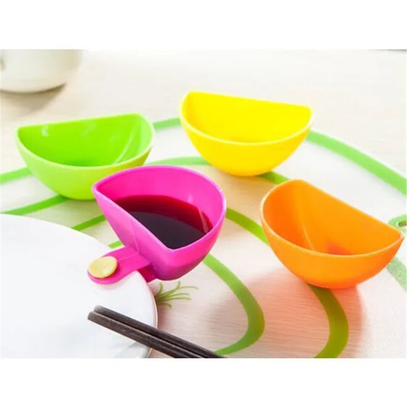 4-40Pcs Assorted Salad Sauce Ketchup Dip Clip Cup Bowl Saucer Tableware Box for Tomato Sauce Sugar Kitchen Gadgets - Jaazi Intl