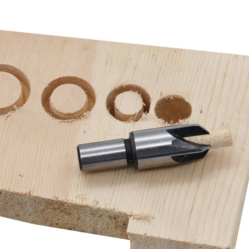 4 x Wood Plug Hole Cutter Cutting Dowel Maker Worktop Kitchen Shank Tools Tap carpenter Wood Working Model Maker Tools Carpentry - Jaazi Intl