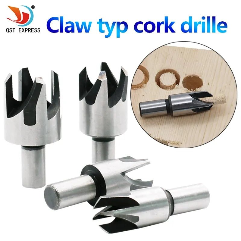 4 x Wood Plug Hole Cutter Cutting Dowel Maker Worktop Kitchen Shank Tools Tap carpenter Wood Working Model Maker Tools Carpentry - Jaazi Intl