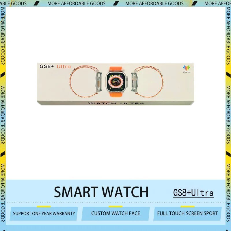 49mm GS8 Ultra Smart Watch For Women men Series 8 Ultra Lock Screen NFC Body Temperature Measure SmartWatch PK DT7 W27 Pro Max - Jaazi Intl