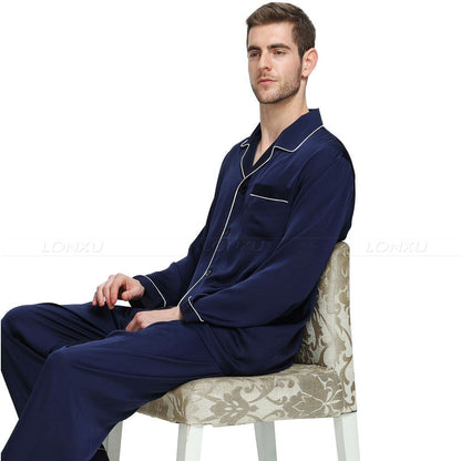 Herren-Nachtwäsche-Pyjama-Set