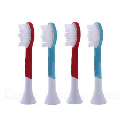 4Pcs Kids Electric Toothbrush Heads for Philips Sonicare Kids HX6044 HX6042 R710 RS910 Children Replacement Tooth Brush Heads - Jaazi Intl