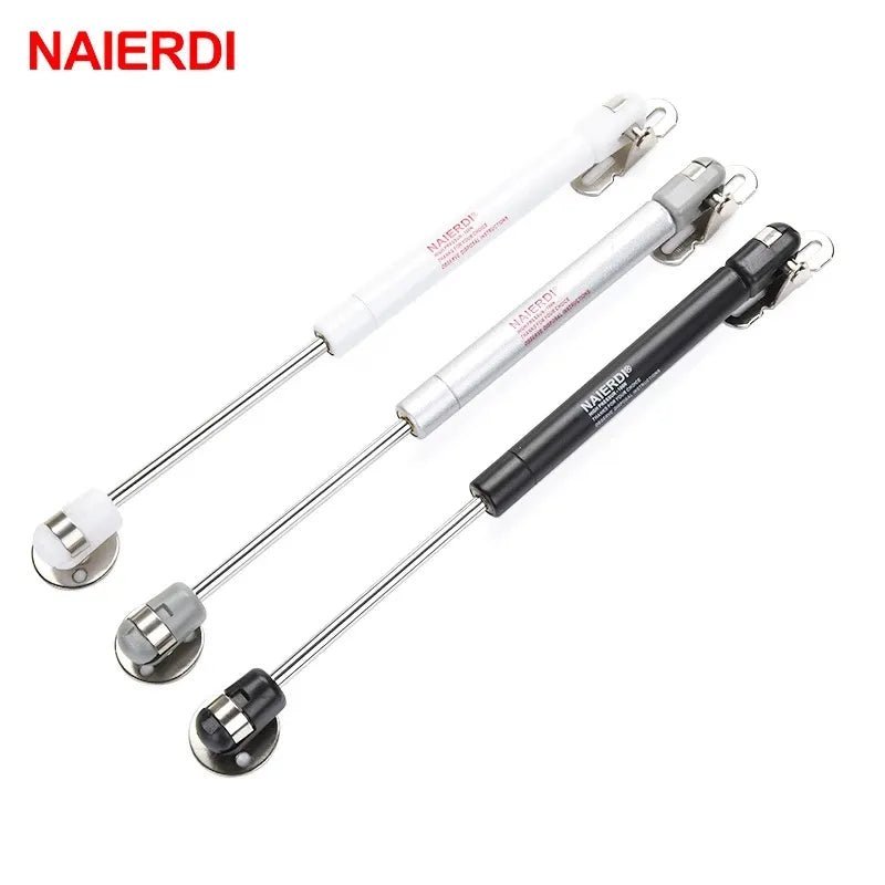 4PCS NAIERDI Cabinet Door Gas Spring Hinges 6-15KG Kitchen Cupboard Hydraulic Hinge Strut Lid Support Box Furniture Hardware - Jaazi Intl