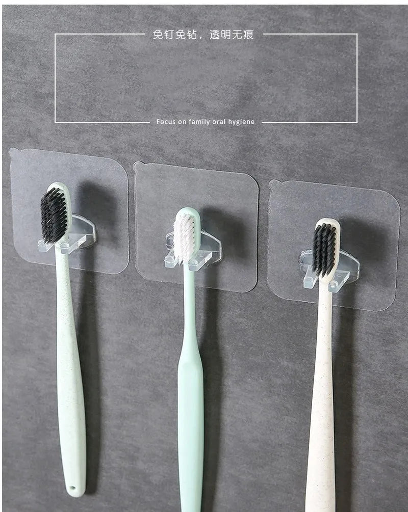 4pcs Tooth Brush Storage Rack Stand Toothbrush Holder Transparent Panda Travel Toilet Shaver Organizer Bathroom Accessories - Jaazi Intl
